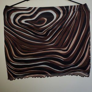 Multicolored Mini Skirt